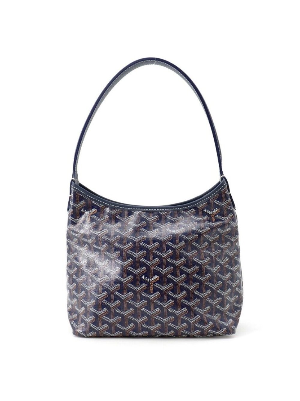 Goyard Handbag Boheme Hobo Mini Leather Herringbone